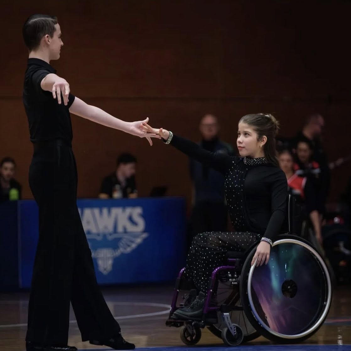Junior Para Dancers Siria and Blake