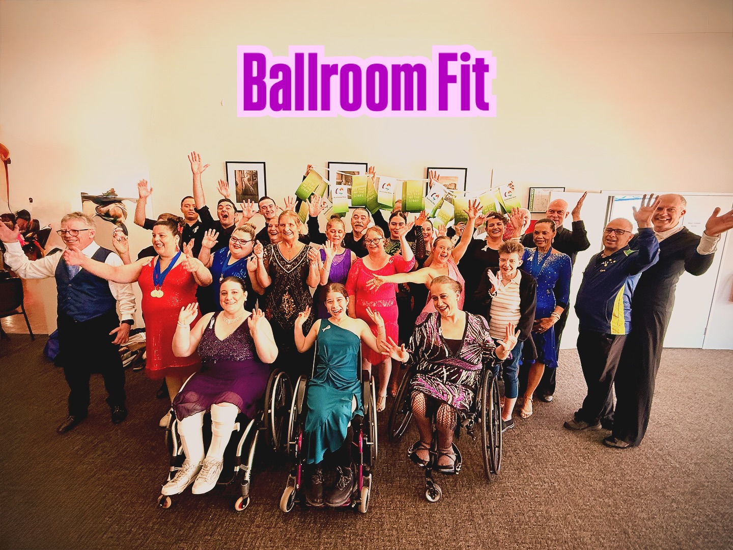 Chris Wood with the Ballroom Fit team in 2025
