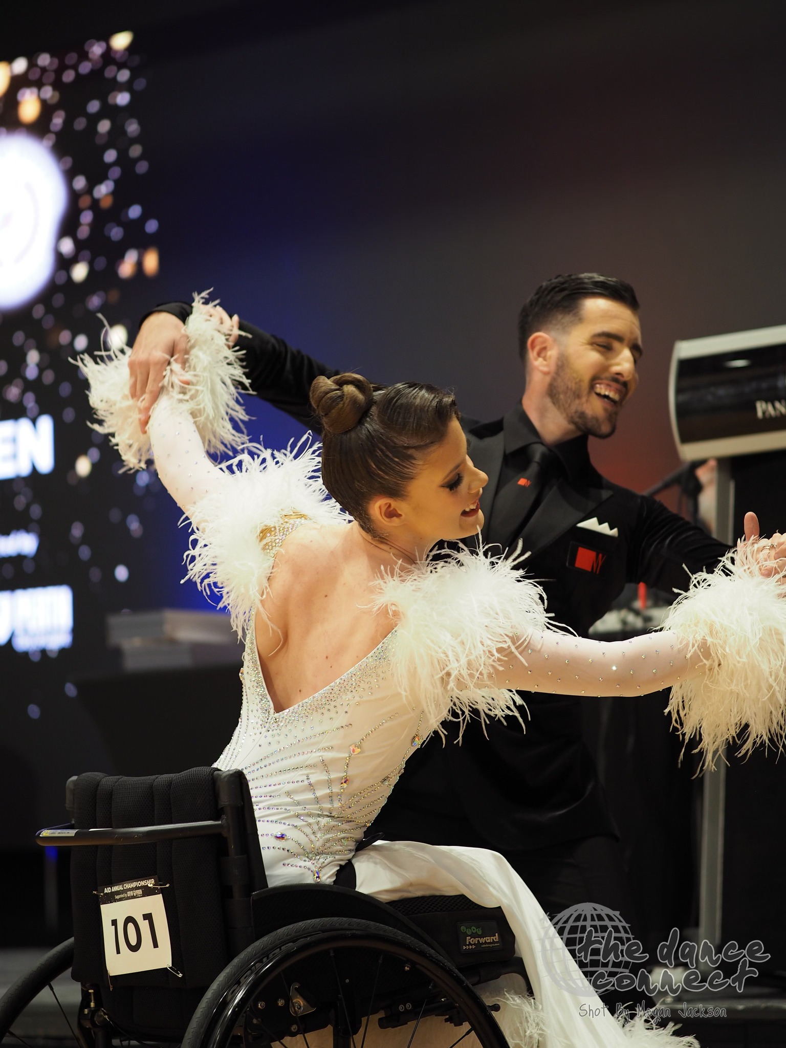 Lizz Bleakley and Simon Mills at the 2025 Annual DanceSport Championship