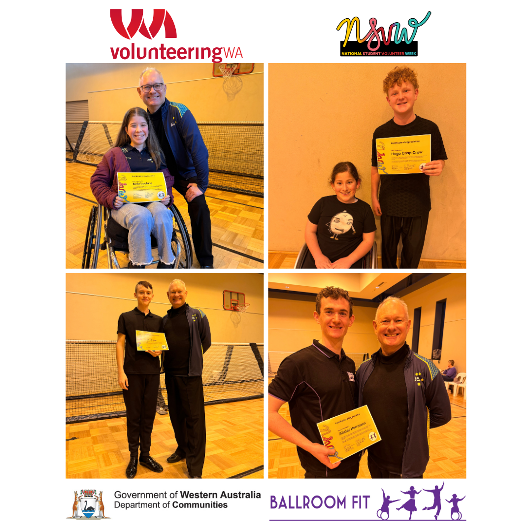 National Student Volunteer Week 2025 Ballroom Fit recipients
