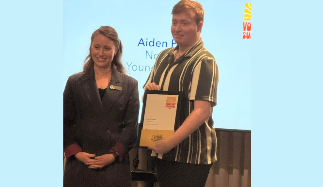 Aiden Potter nominated for a Town of Victoria Park Youth Volunteer Award